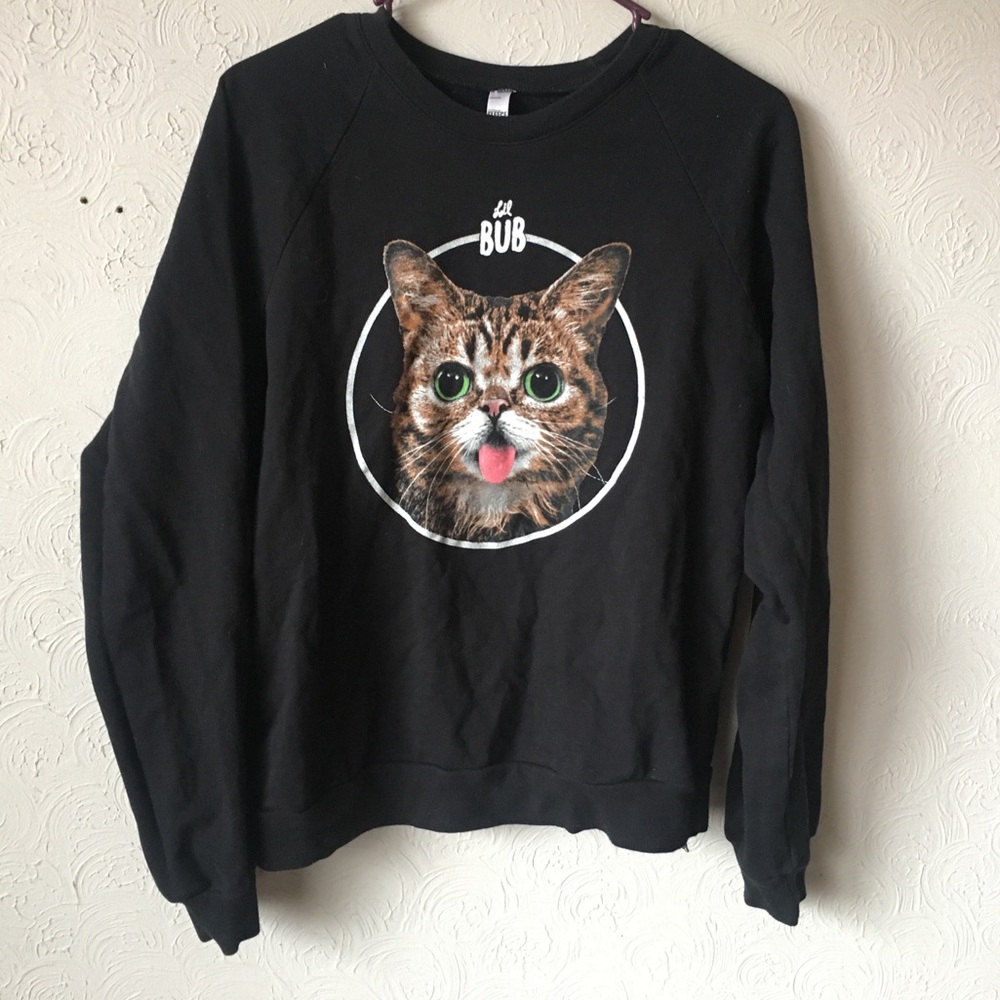 american apparel lil bub sweatshirt